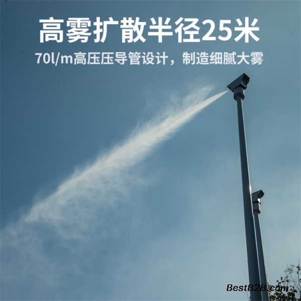 四川成都智慧工地旋转喷淋 360度喷雾除尘