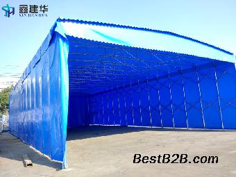 苏州吴中区定做大排档雨蓬停车棚移动仓库棚施工帐篷