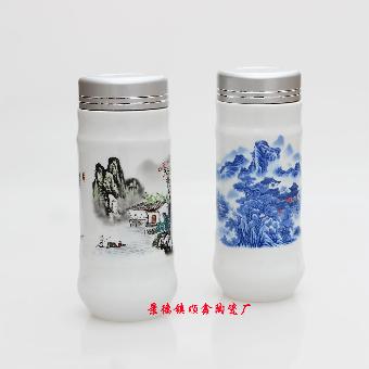 新年礼品陶瓷保温杯生产厂家