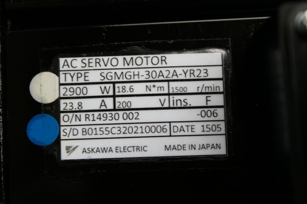 安川伺服电机SGMGH-30A2A-YR23