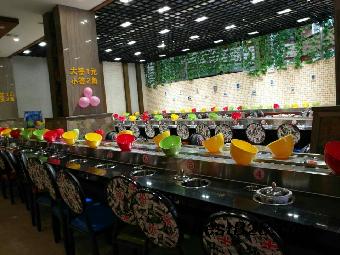 武汉转转火锅设备 回转自助火锅免费定做