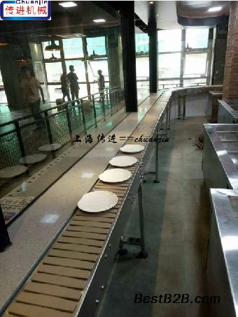 订做厨房餐厅输送机,收餐盘传送带