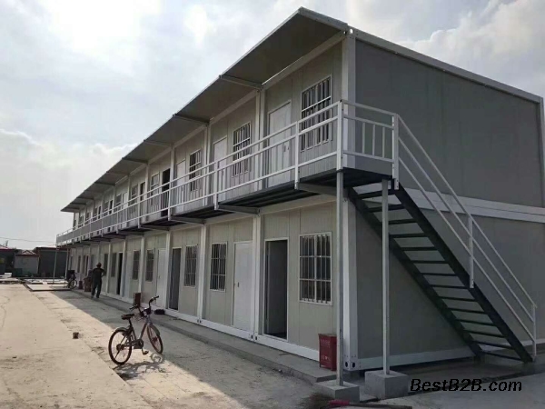 北京中铁中建式打包箱 住人集装箱房 彩钢瓦活动房厂