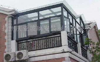 扬州阳光房、扬州玻璃雨棚、扬州感应门定做《庆亚》