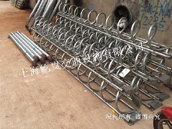 上海松江区卡位电动车存放架 圆形电动车存放架