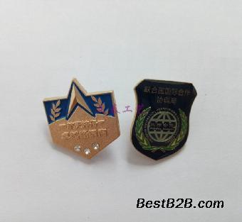 订做2018年新款徽章制作一批企业徽标铜材料纪念章