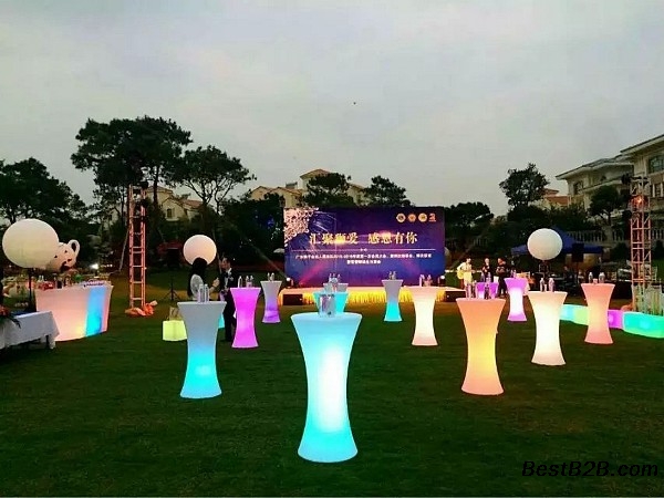 广州家具租赁发光球租赁发光吧桌租赁