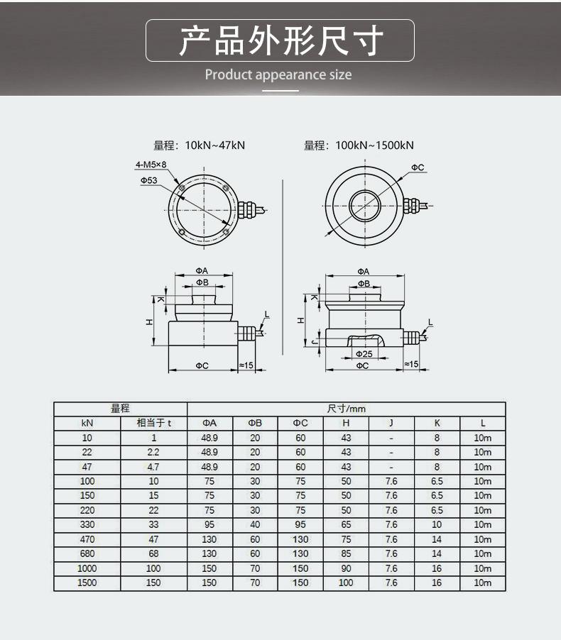 NTJH-16扭环式称重传感器 不锈钢测力传感器