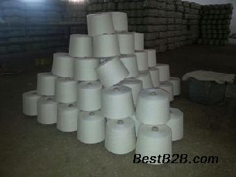 涤纶羊毛纱32s涤纶90%羊毛10%