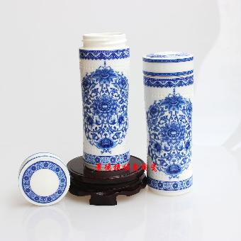 青花陶瓷保温杯生产厂家