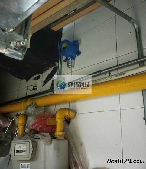 医院学校食堂可燃气体报警器,燃气泄漏探测器